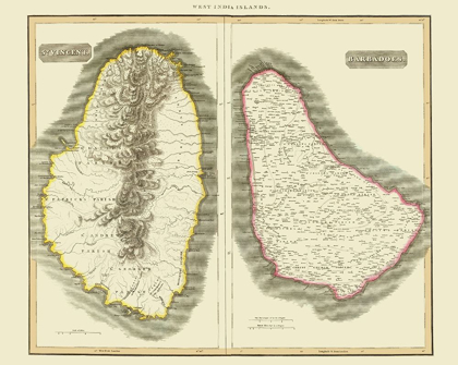 Picture of ST VINCENT BARBADOS - THOMSON 1814