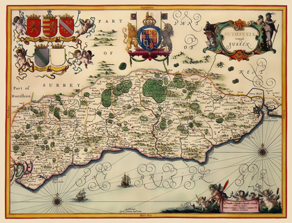 Picture of SUSSEX COUNTY ENGLAND - JANSSON 1646