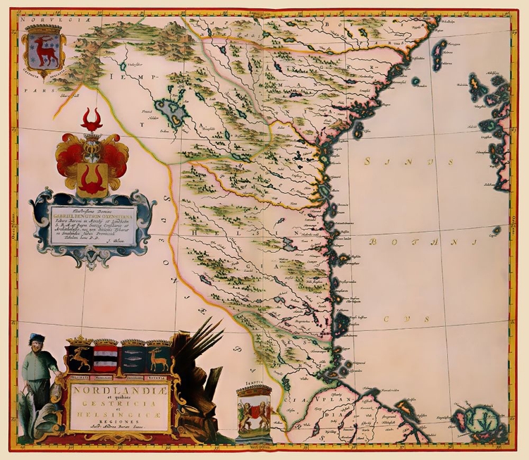 Picture of SWEDEN - BLAEU 1662