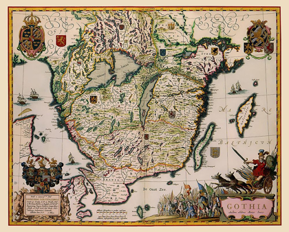 Picture of SOUTHERN SWEDEN - BLAEU 1662