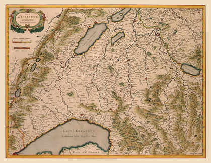 Picture of SOUTHWEST SWITZERLAND - BLAEU 1610