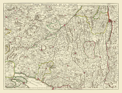 Picture of SWABIA REGION GERMANY - DE LISLE 1704