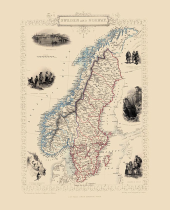 Picture of SWEDEN NORWAY - TALLIS 1851