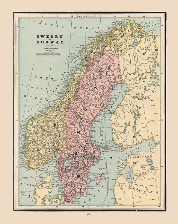 Picture of SWEDEN NORWAY - CRAM 1888
