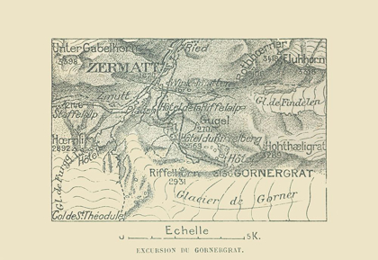 Picture of GORNERGRAT SWITZERLAND - SWISS GUIDE 1917