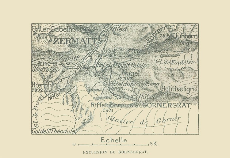 Picture of GORNERGRAT SWITZERLAND - SWISS GUIDE 1917