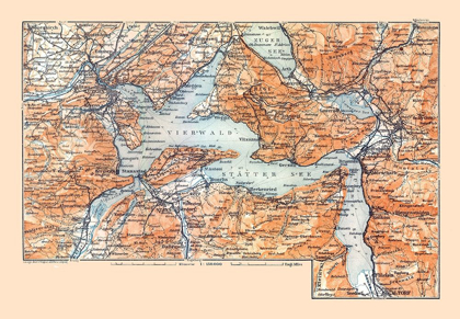 Picture of CENTRAL SWITZERLAND - BAEDEKER 1921
