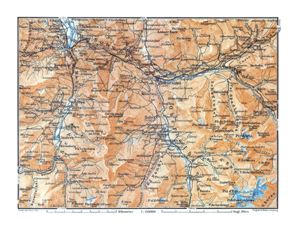 Picture of SALUX REGION SWITZERLAND - BAEDEKER 1921