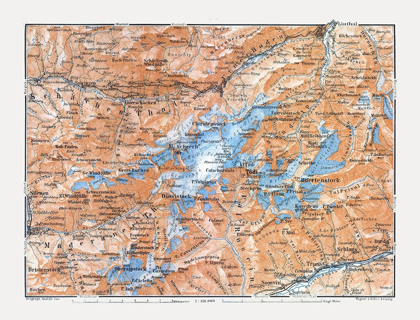 Picture of BIFERTENSTOCK REGION SWITZERLAND - BAEDEKER 1921