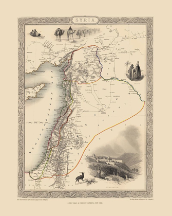 Picture of MIDDLE EAST SYRIA - TALLIS 1851