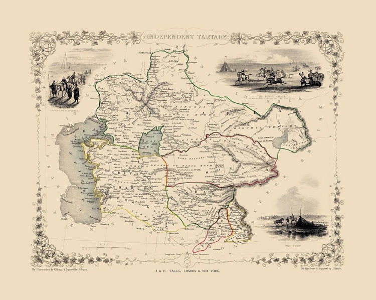Picture of INDEPENDENT TARTARY UZBEKISTAN ASIA - TALLIS 1851