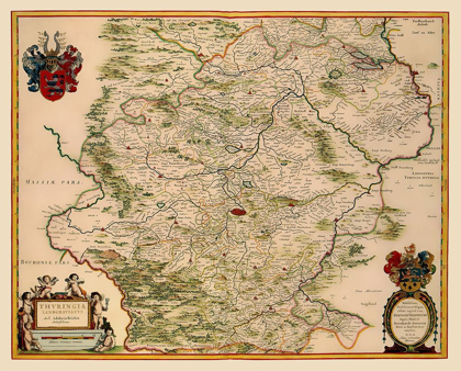 Picture of THURINGIA STATE GERMANY - BLAEU 1635