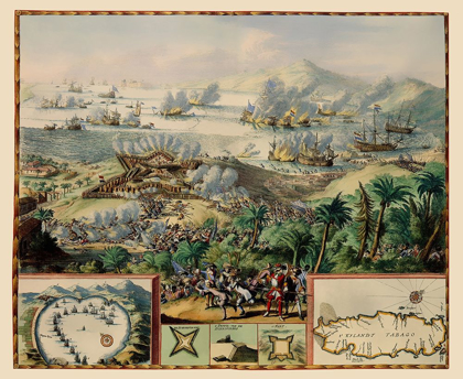 Picture of BATTLE CARIBBEAN TOBAGO - DEHOOGHE 1677