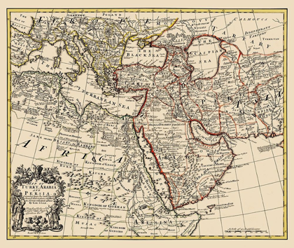 Picture of TURKEY ARABIA PERSIA - DE LISLE 1721