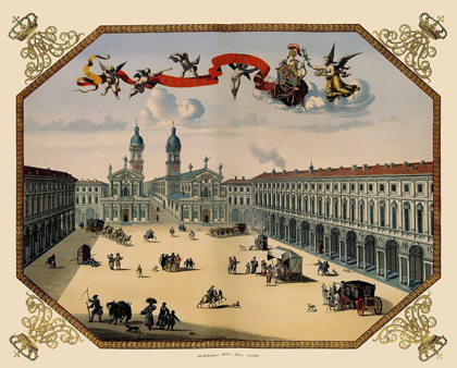 Picture of TURIN PANORAMIC ITALY - BLAEU 1682