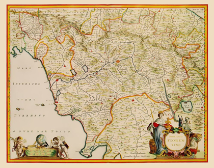 Picture of TUSCANY REGION ITALY - BLAEU 1635