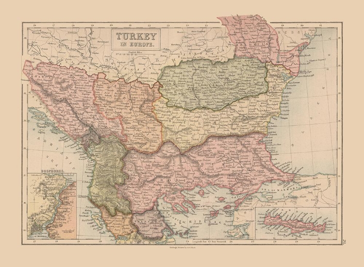 Picture of EUROPE TURKEY - BLACK 1867