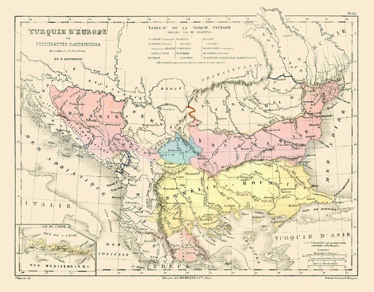 Picture of EUROPE TURKEY - CORTAMBERT 1880