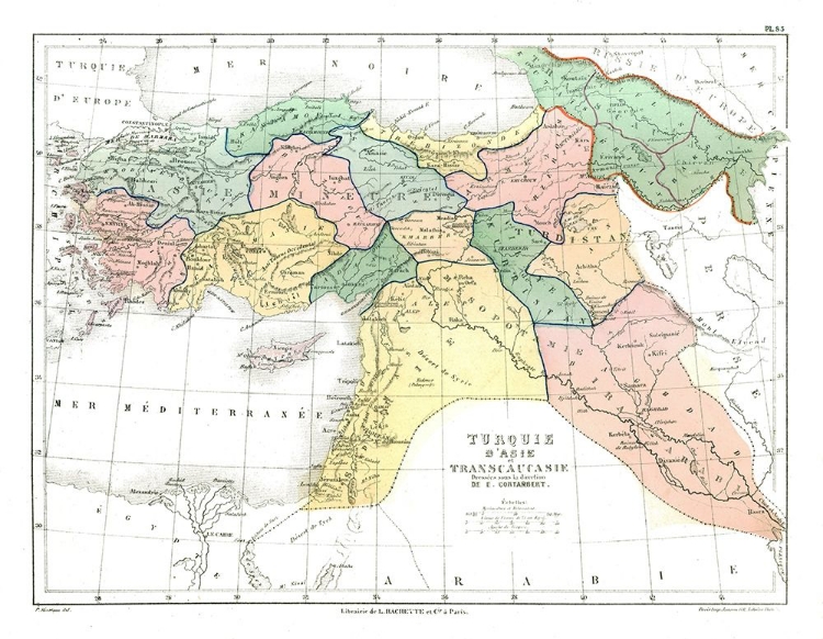 Picture of ASIA TURKEY - CORTAMBERT 1880