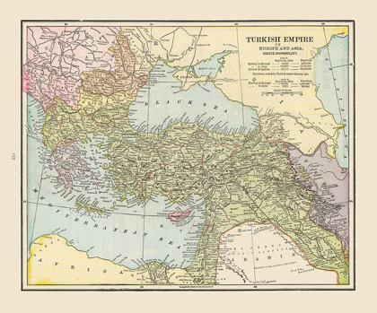 Picture of TURKISH EMPIRE MIDDLE EAST - CRAM 1892