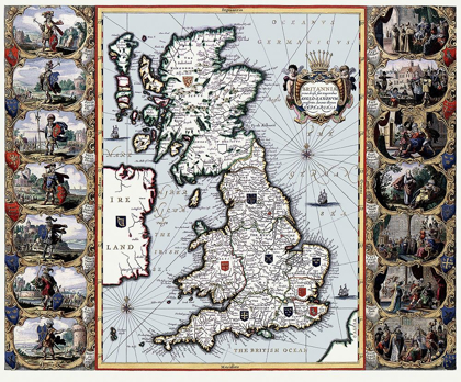 Picture of ENGLAND SCOTLAND WALES - 1645