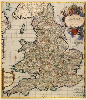 Picture of ENGLAND WALES - VISSCHER 1690