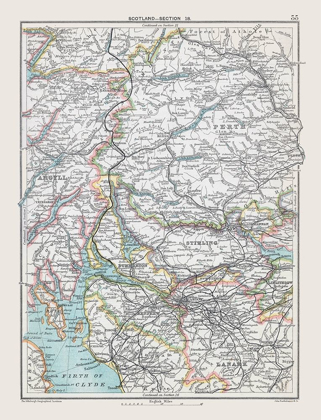 Picture of SOUTHERN SCOTLAND - BARTHOLOMEW 1892