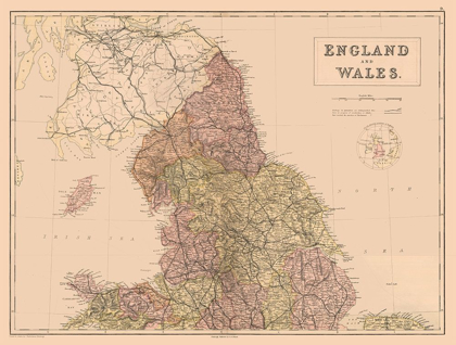 Picture of ENGLAND WALES - BLACK 1867