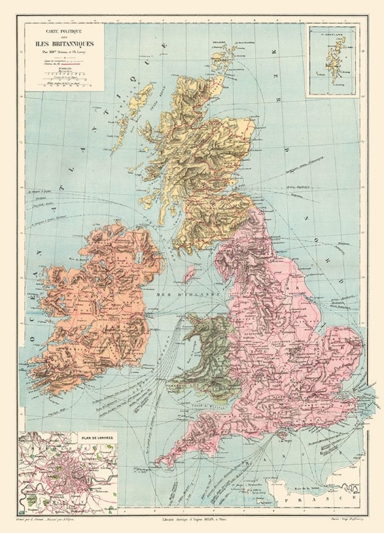 Picture of BRITISH ISLES GREAT BRITAIN IRELAND - DRIOUX 1882