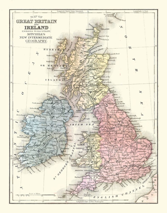 Picture of GREAT BRITAIN IRELAND - MITCHELL 1869
