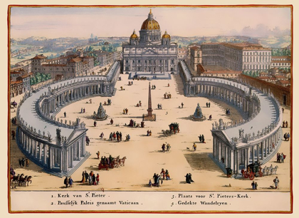 Picture of PANORAMIC ITALY VATICAN CITY - VISSCHER 1681
