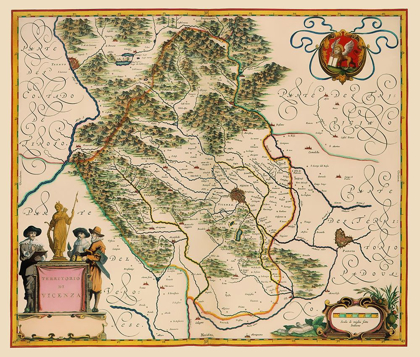 Picture of VICENZA REGION ITALY - BLAEU 1640