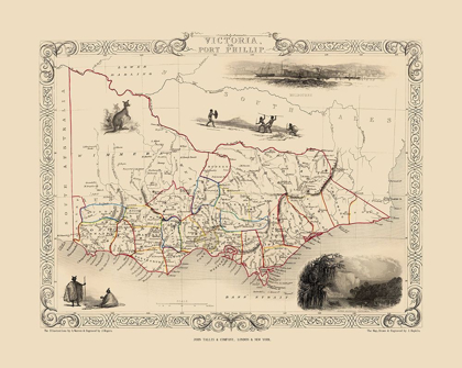 Picture of VICTORIA AUSTRALIA - TALLIS 1851