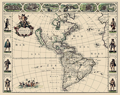 Picture of WESTERN HEMISPHERE - DE WIT 1660