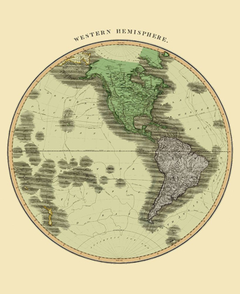 Picture of WESTERN HEMISPHERE - THOMSON 1814