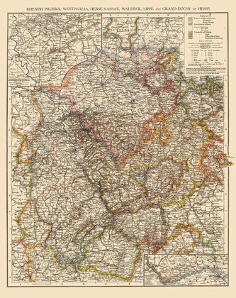 Picture of WESTPHALIA REGION GERMANY - ANDREE 1895
