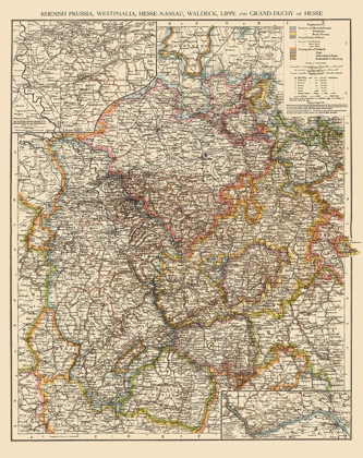 Picture of WESTPHALIA REGION GERMANY - ANDREE 1895