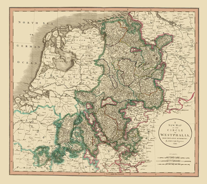 Picture of WESTPHALIA REGION GERMANY - CARY 1799
