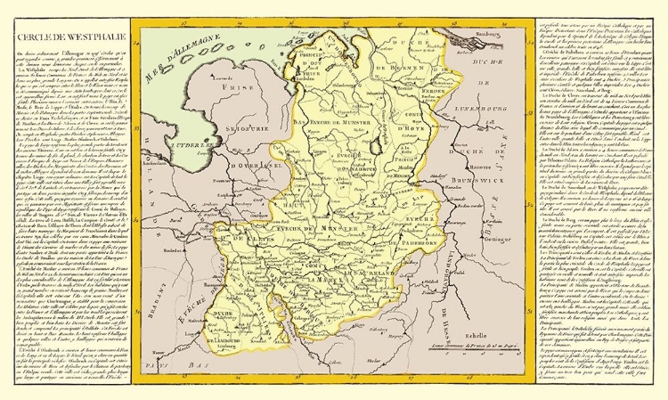 Picture of WESTPHALIA REGION GERMANY - MONDHARE 1787