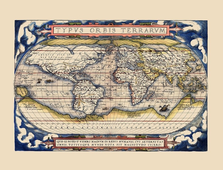 Picture of WORLD - ORTELIUS 1598
