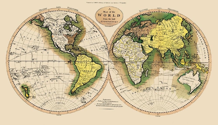 Picture of WORLD - CAREY 1795