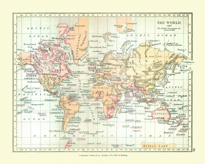 Picture of WORLD IN 1897 - GARDINER 1902