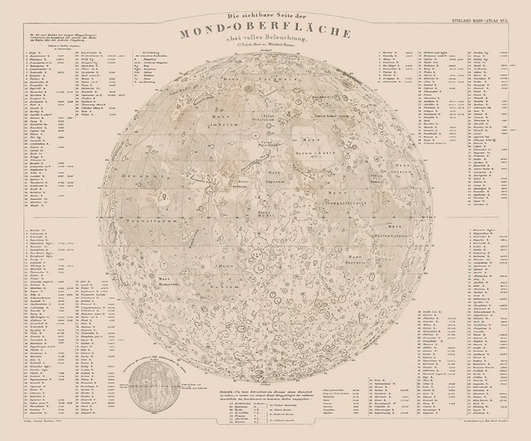 Picture of MOON SURFACE - STIELER 1885