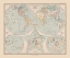Picture of LAND WATER DISTRIBUTION EARTH - STIELER 1885