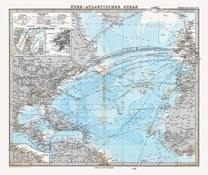 Picture of ATLANTIC OCEAN - STIELER 1885