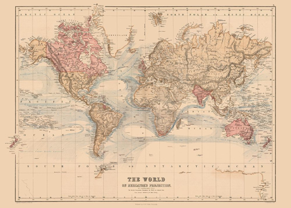 Picture of MERCATOR PROJECTION - BLACK 1867