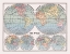 Picture of WESTERN EASTERN HEMISPHERES - MONTEITH 1882
