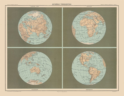 Picture of TERRESTRIAL SPHERE - SCHRADER 1908