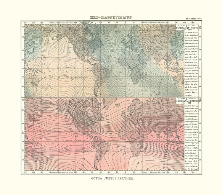 Picture of EARTH MAGNETISM - PERTHES 1914