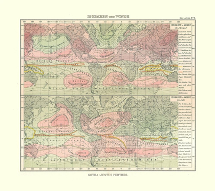 Picture of ISOBAR WINDS - PERTHES 1914